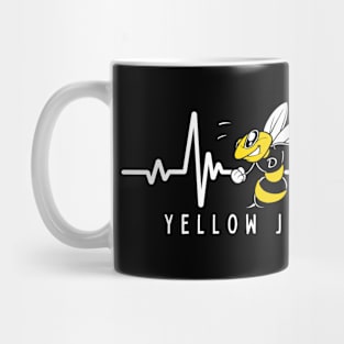 Yellow Jackets Heartline Mug